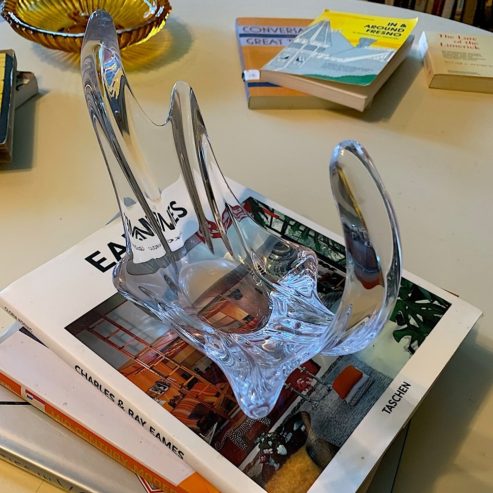 Murano Style Free Form Glass Dish